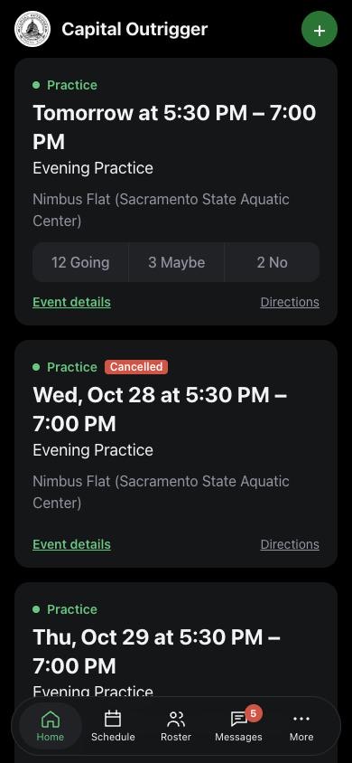 Home: your next events