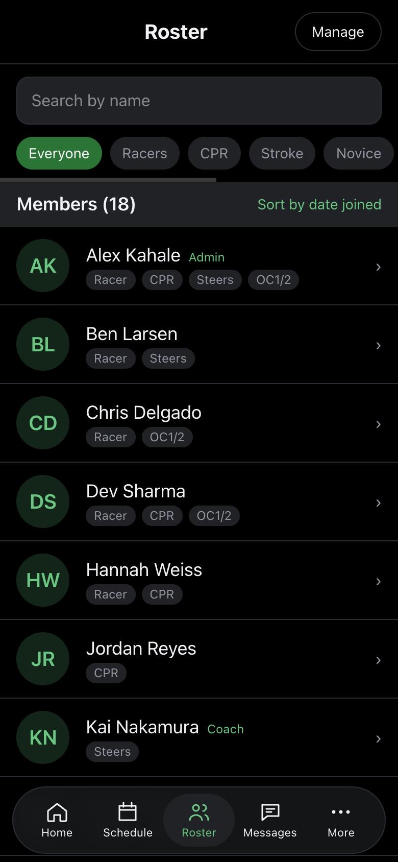 Roster