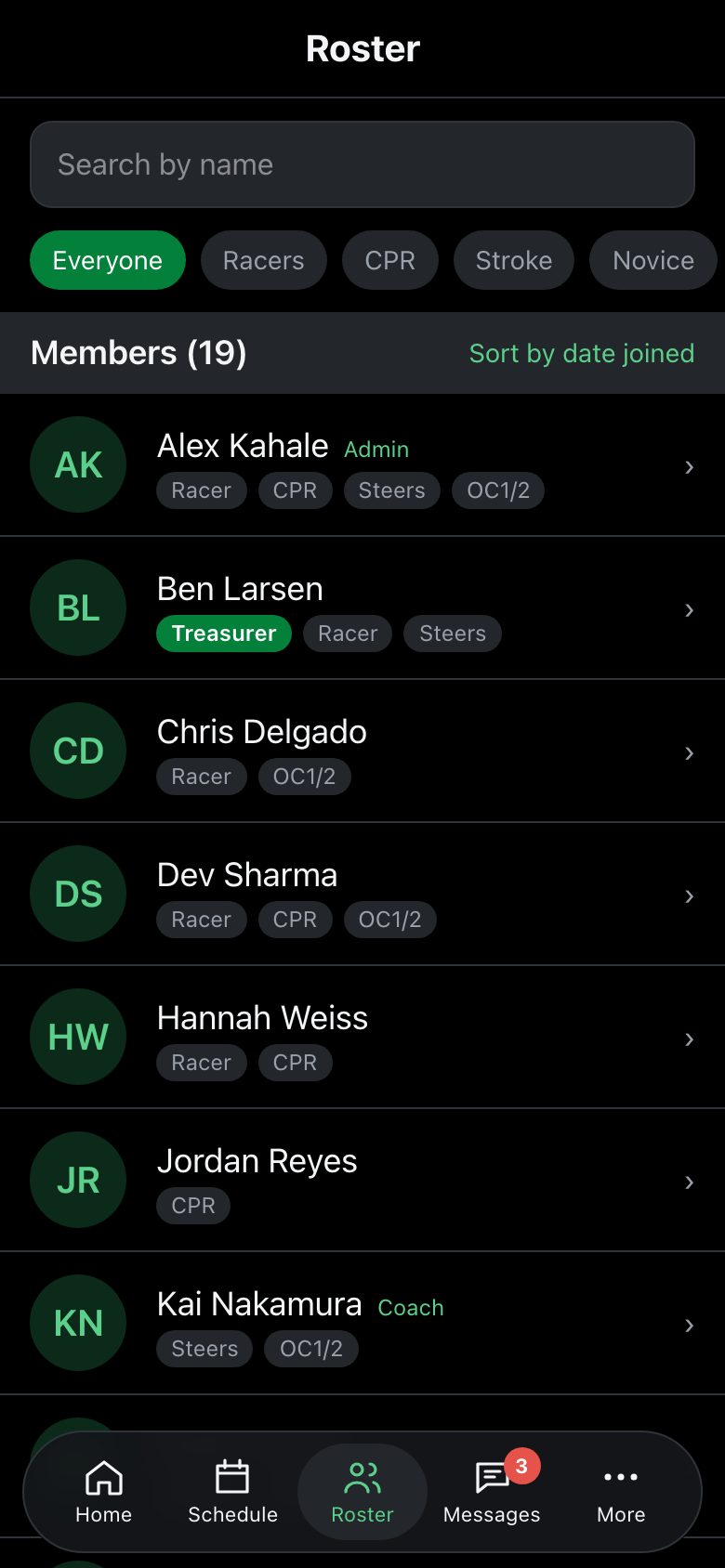 Roster